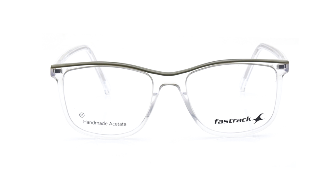 Image 1 of Transparent Square Rimmed Eyeglasses for Men from Fastrack Available at Titan Eye+