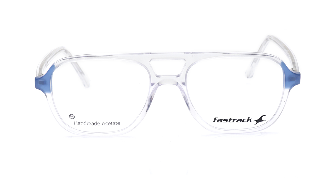 Image 1 of Transparent Navigator Rimmed Eyeglasses for Men from Fastrack Available at Titan Eye+