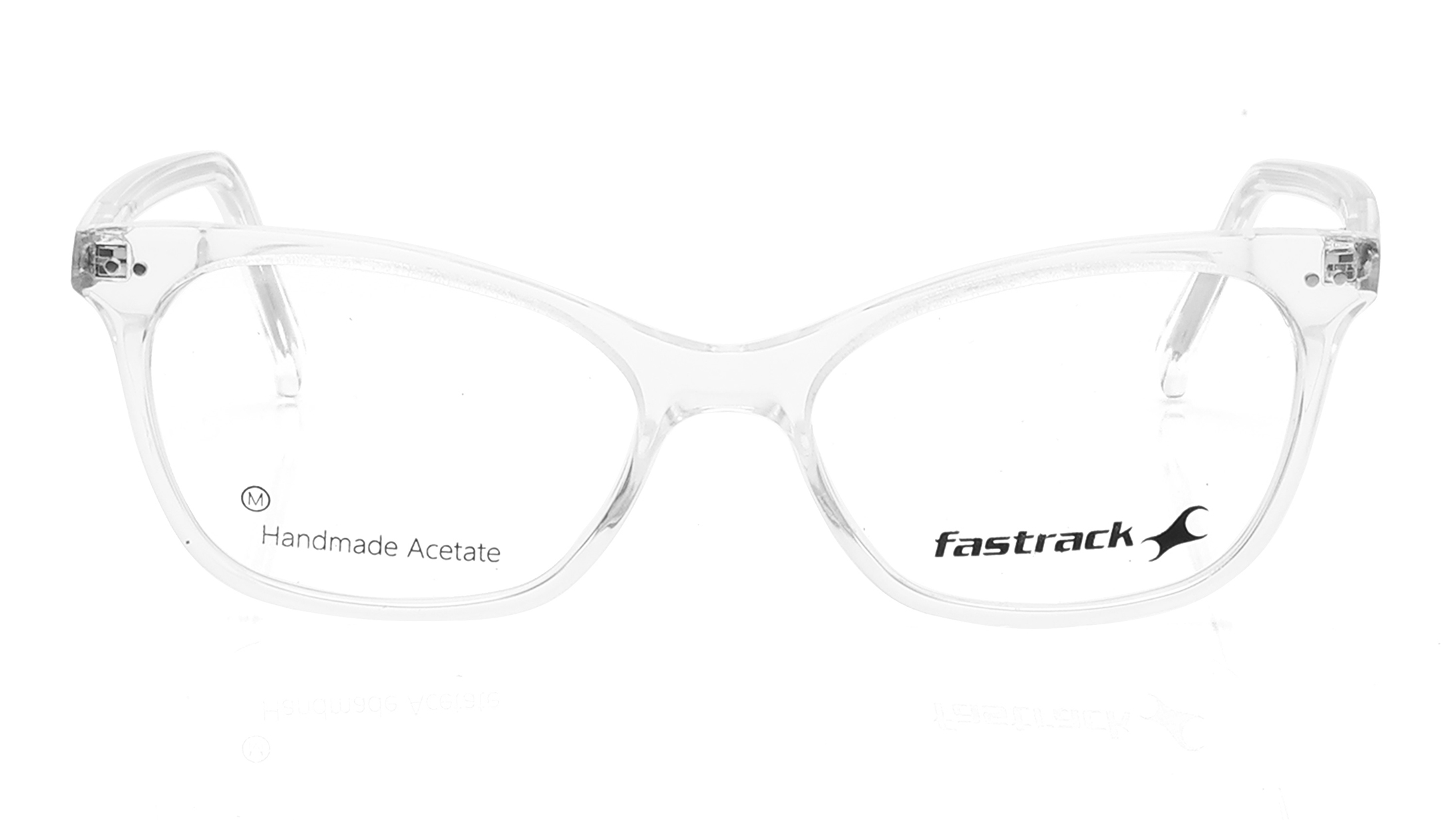 Image 1 of Transparent CatEye Rimmed Eyeglasses for Women from Fastrack Available at Titan Eye+