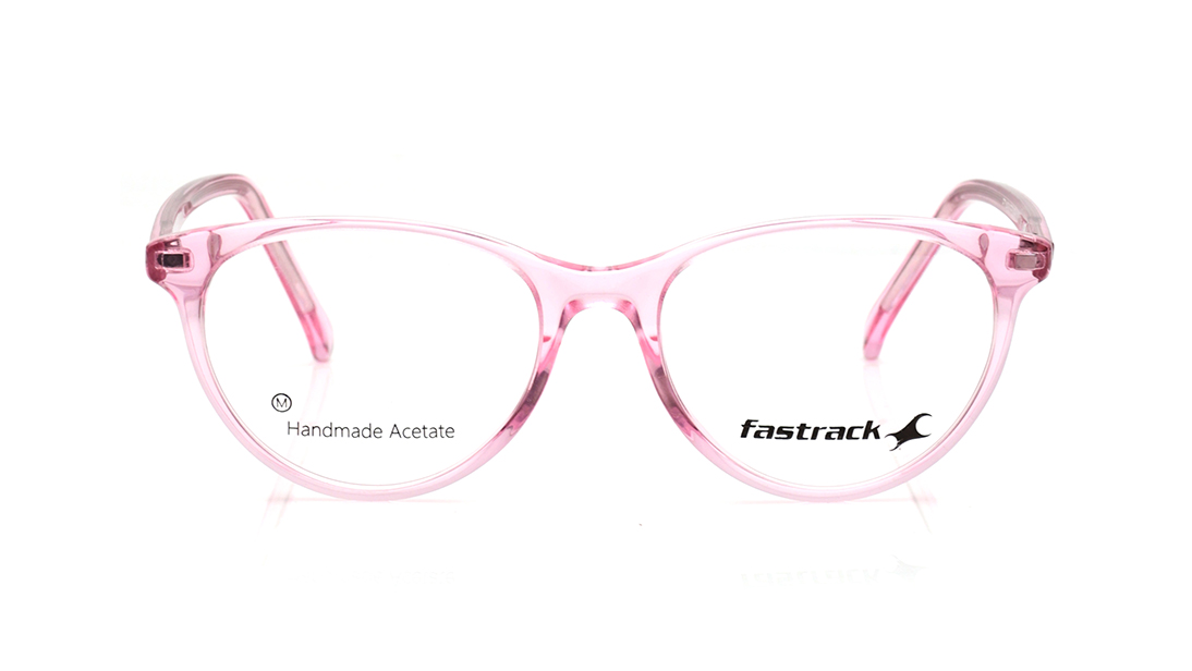 Image 1 of Pink CatEye Rimmed Eyeglasses for Women from Fastrack Available at Titan Eye+