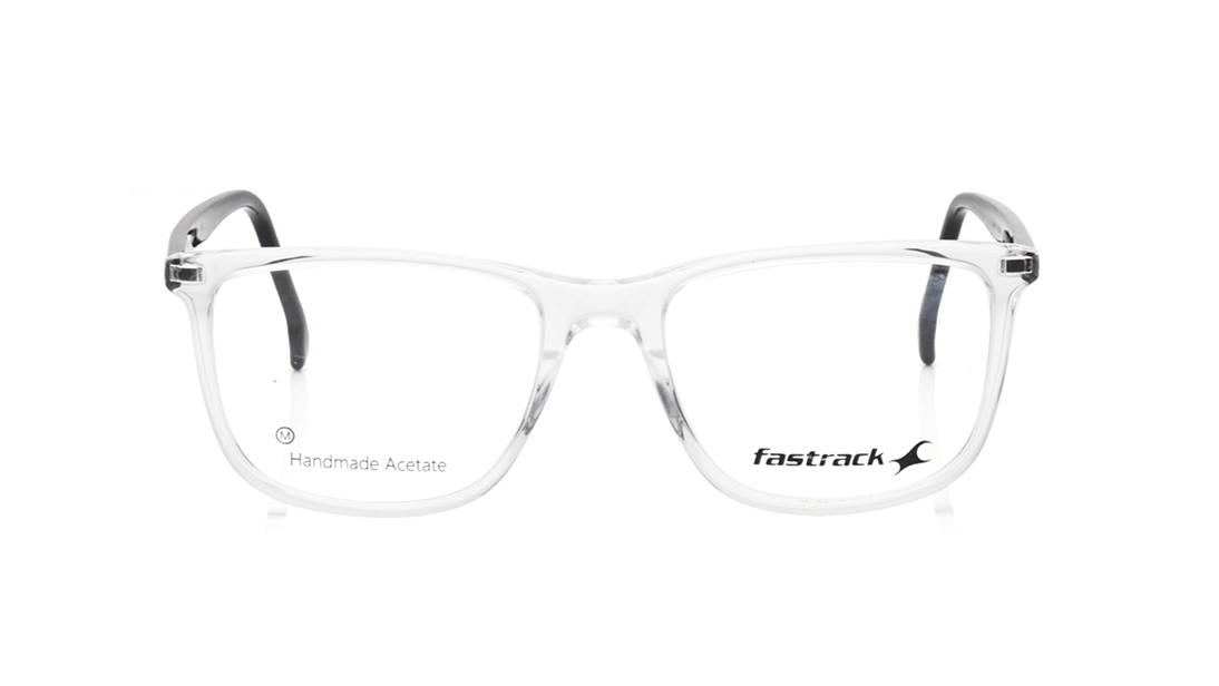 Image 1 of Transparent Square Rimmed Eyeglasses for Men from Fastrack Available at Titan Eye+