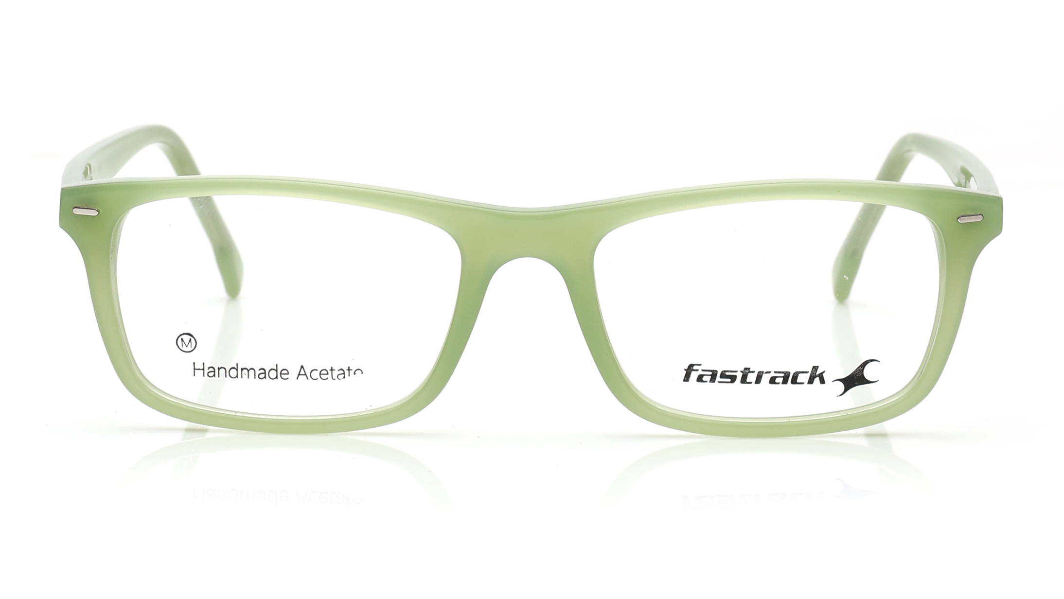 Image 1 of Green Rectangle Rimmed Eyeglasses for Men from Fastrack Available at Titan Eye+