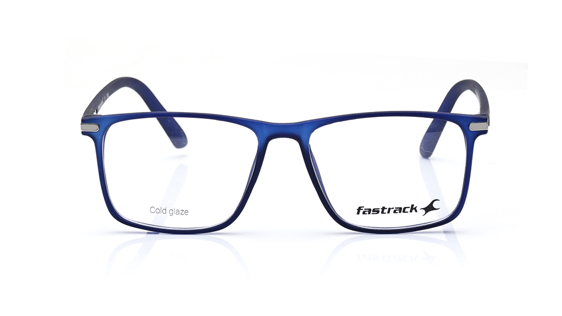 Image 1 of Blue Wayfarer Rimmed Eyeglasses for Men from Fastrack Available at Titan Eye+