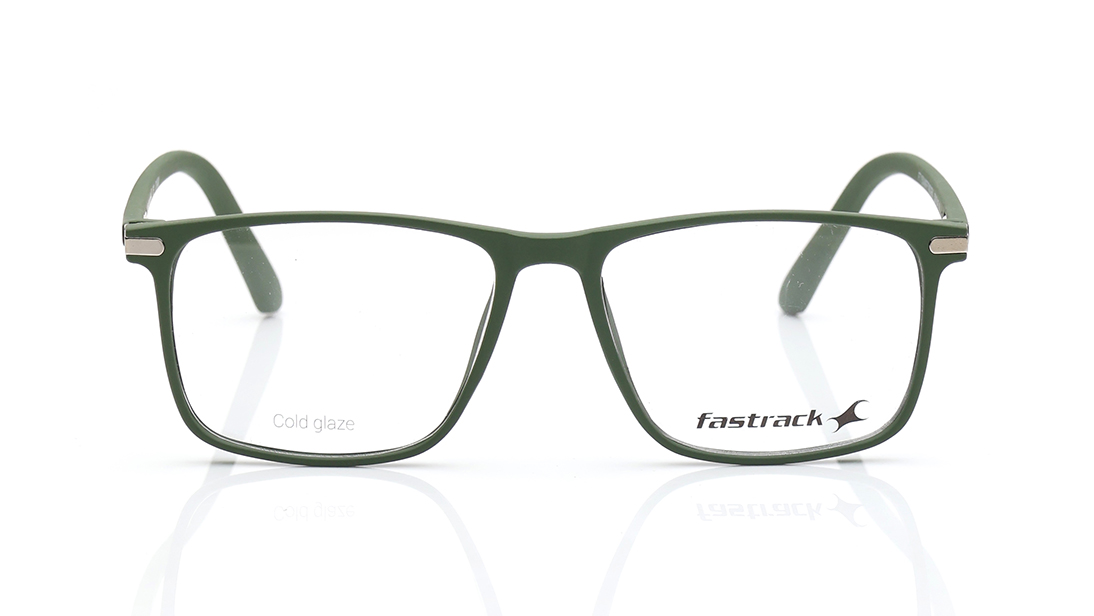 Image 1 of Wayfarer Green Rimmed Eyeglasses for Men from Fastrack Available at Titan Eye+