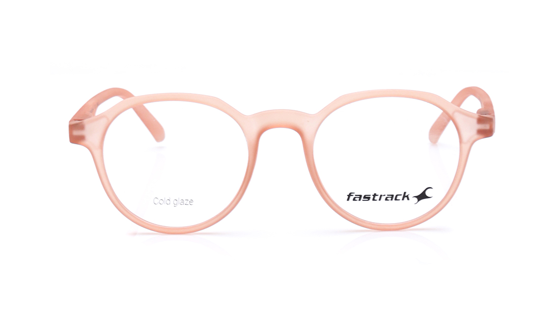 Image 1 of Orange Round Rimmed Eyeglasses for Men and Women from Fastrack Available at Titan Eye+