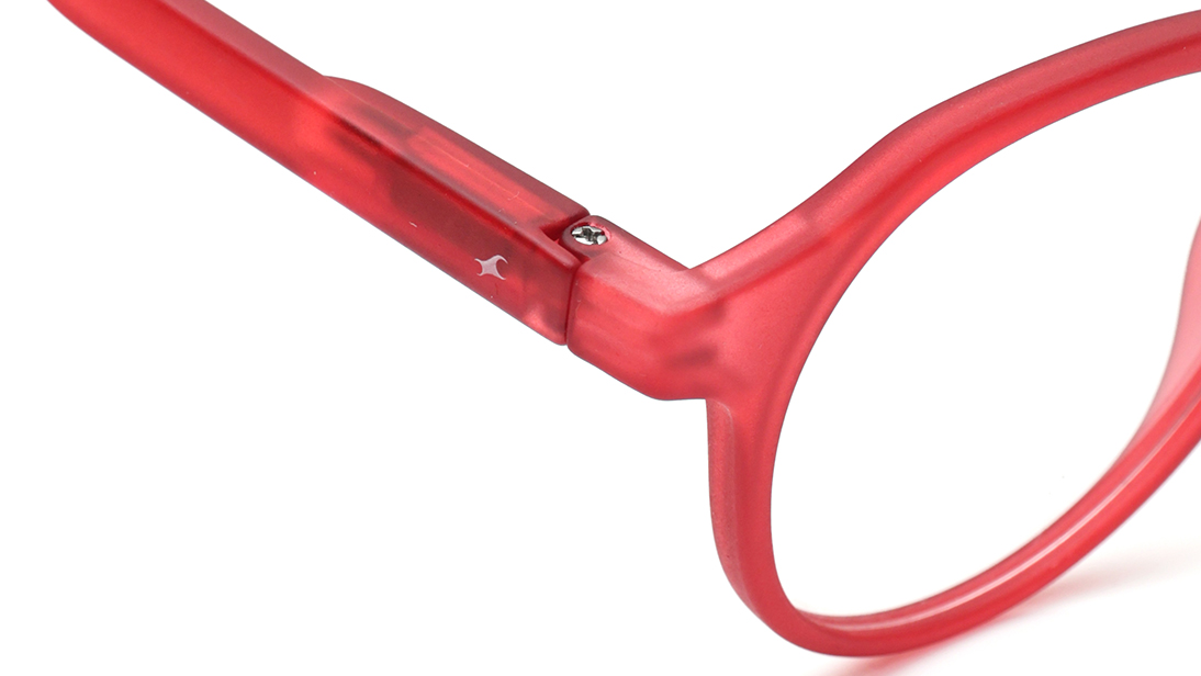 Image 5 of Red Round Rimmed Eyeglasses for Men and Women from Fastrack Available at Titan Eye+