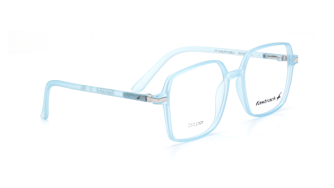 Blue Geometric Rimmed Eyeglasses for Men and Women