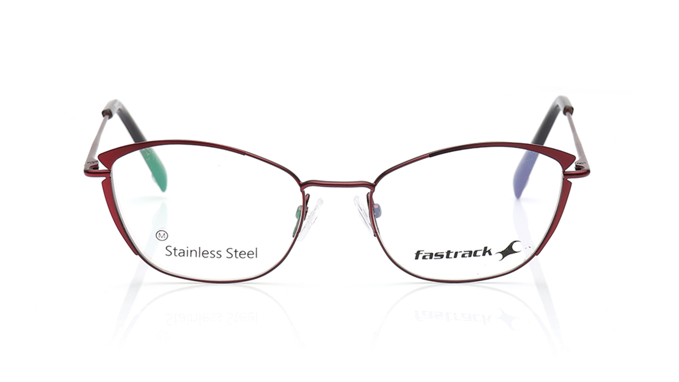 Image 1 of Maroon CatEye Eyeglasses for Women from Fastrack Available at Titan Eye+