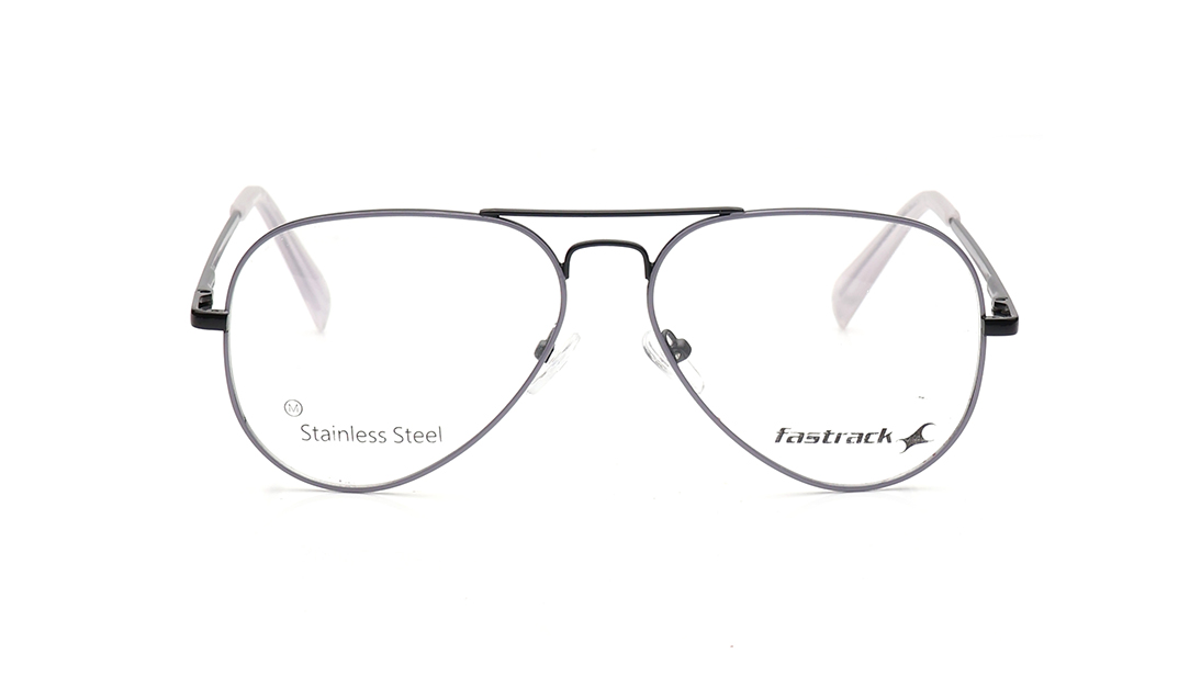 Image 1 of Black Oval Eyeglasses for Men from Fastrack Available at Titan Eye+