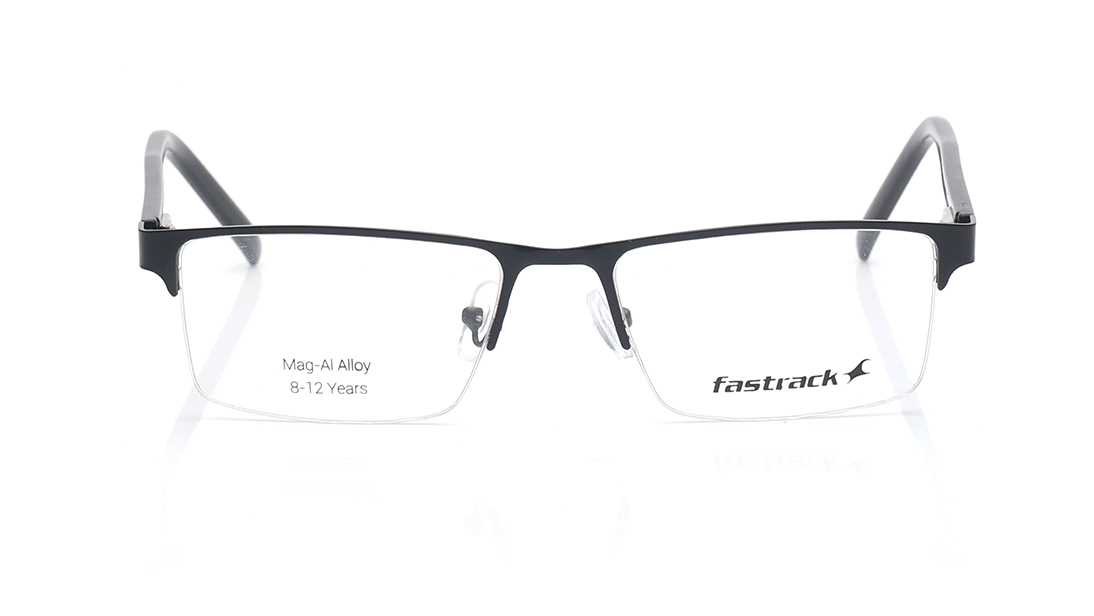 Image 1 of Black Rectangle Eyeglasses for Men from Tees By Fastrack Available at Titan Eye+