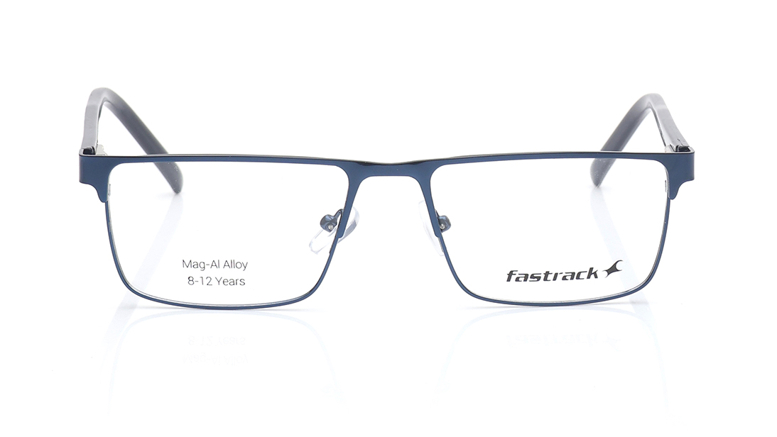 Image 1 of Blue Rectangle Computer Glasses for Men  from Tees By Fastrack Available at Titan Eye+