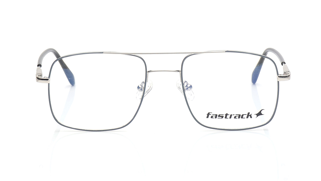 Image 1 of Grey Navigator Eyeglasses for Men from Tees By Fastrack Available at Titan Eye+