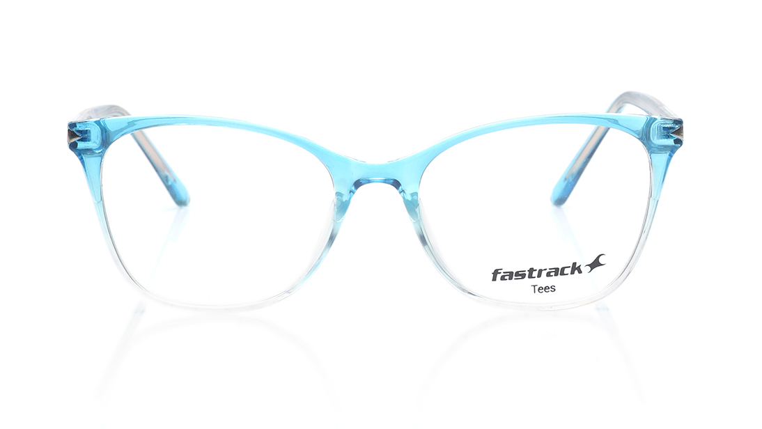 Image 1 of Blue CatEye Eyeglasses for Women from Tees By Fastrack Available at Titan Eye+