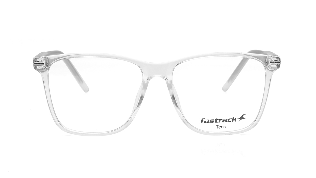Image 1 of Crystal Square Eyeglasses for Men and Women from Tees By Fastrack Available at Titan Eye+