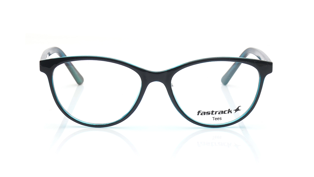 Image 1 of Black CatEye Eyeglasses for Women from Tees By Fastrack Available at Titan Eye+