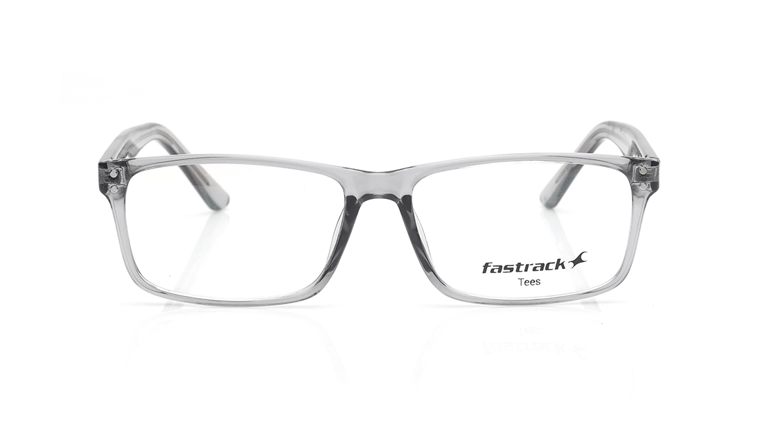 Image 1 of Grey Rectangle Computer Glasses for Men and Women  from Tees By Fastrack Available at Titan Eye+