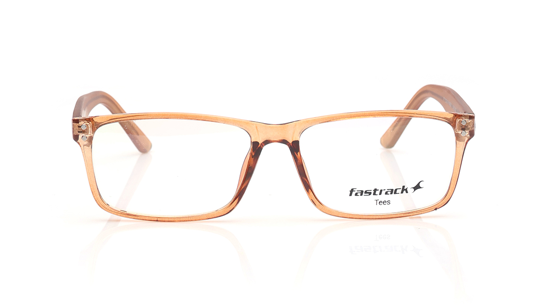 Image 1 of Brown Rectangle Computer Glasses for Men and Women  from Tees By Fastrack Available at Titan Eye+