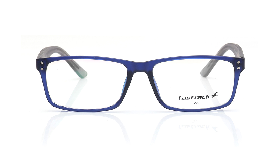 Image 1 of Blue Rectangle Computer Glasses for Men and Women  from Tees By Fastrack Available at Titan Eye+