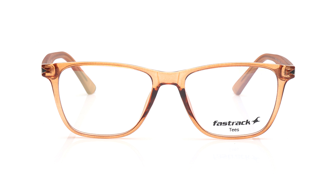 Image 1 of Brown Wayfarer Eyeglasses for Men and Women from Tees By Fastrack Available at Titan Eye+