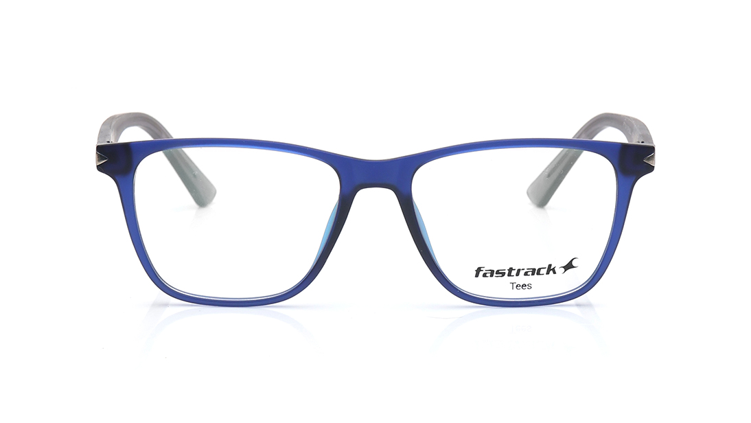 Image 1 of Blue Wayfarer Computer Glasses for Men and Women  from Tees By Fastrack Available at Titan Eye+