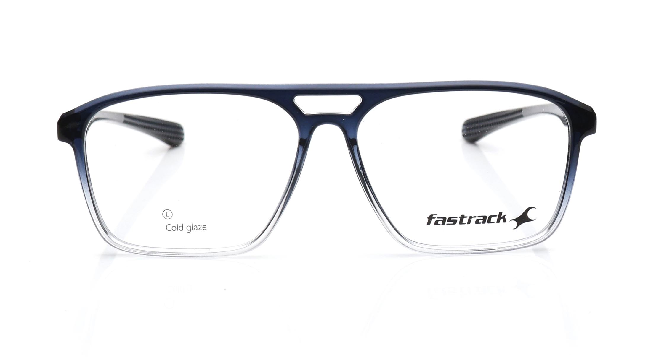 Image 1 of Navigator Blue Rimmed Eyeglasses for Men from Fastrack Available at Titan Eye+