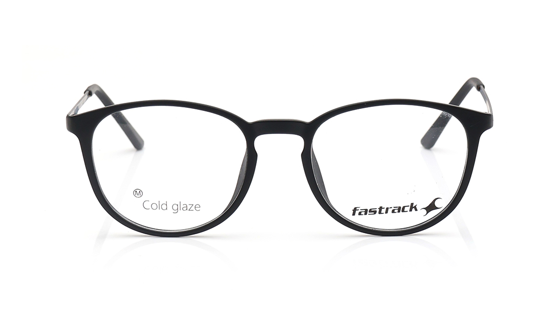Image 1 of Black Round Eyeglasses for Men and Women from Fastrack Available at Titan Eye+