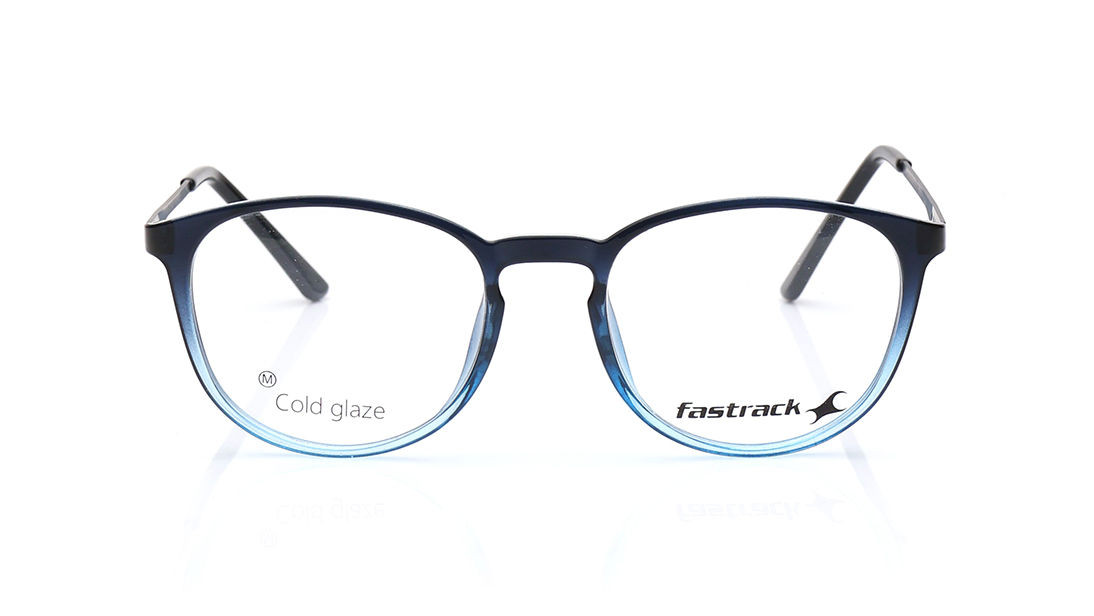 Image 1 of Blue CatEye Eyeglasses for Men and Women from Fastrack Available at Titan Eye+