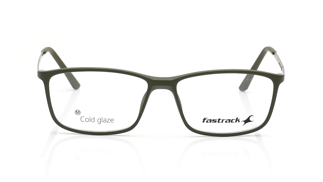Image 1 of Green Rectangle Eyeglasses for Men and Women from Fastrack Available at Titan Eye+