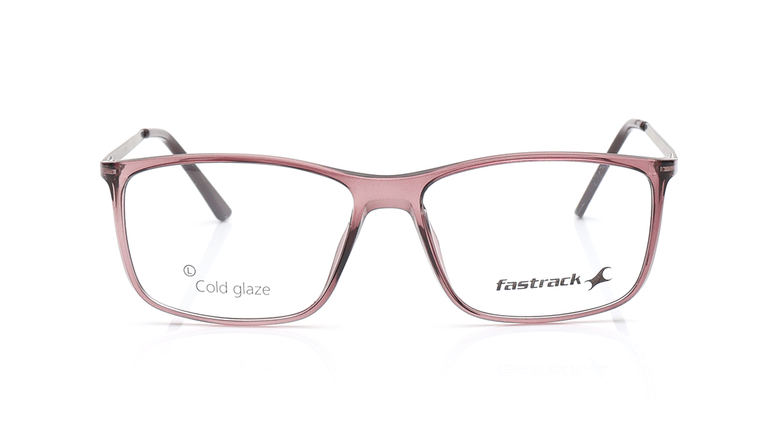 Image 1 of Brown Square Rimmed Eyeglasses for Men and Women from Fastrack Available at Titan Eye+