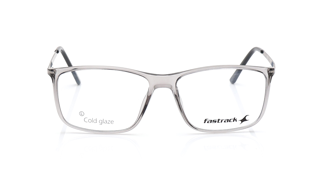 Image 1 of Grey Square Rimmed Eyeglasses for Men and Women from Fastrack Available at Titan Eye+