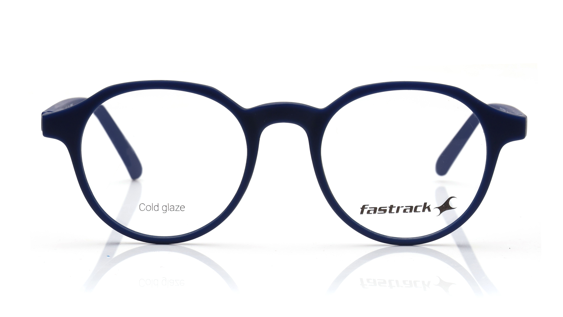 Image 1 of Blue Geometric Eyeglasses for Men and Women from Fastrack Available at Titan Eye+