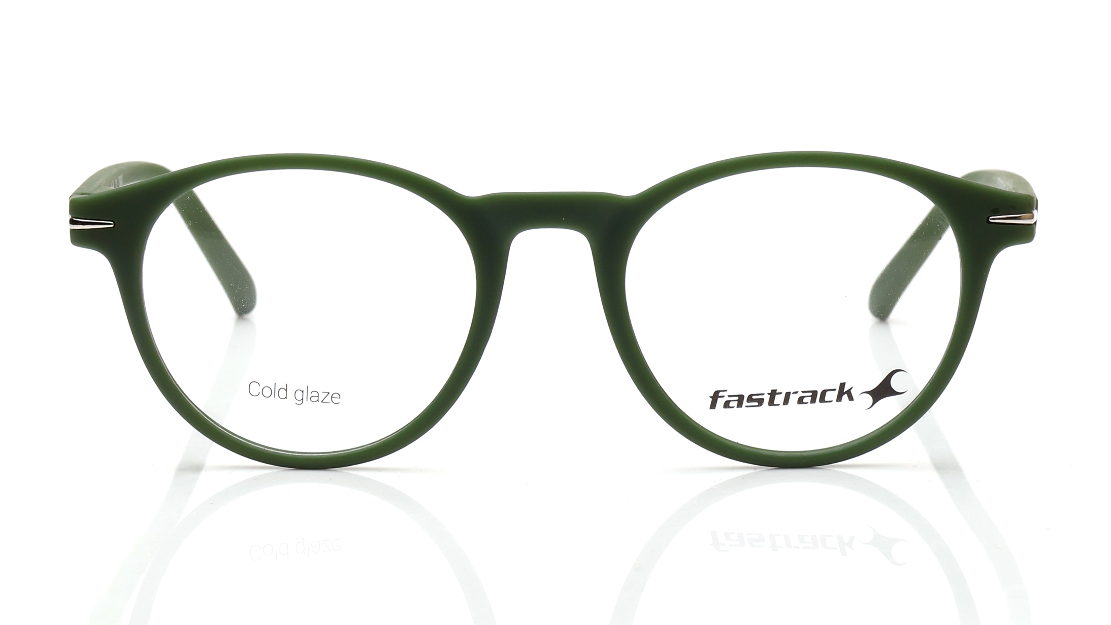 Image 1 of Olive Round Eyeglasses for Men and Women from Fastrack Available at Titan Eye+