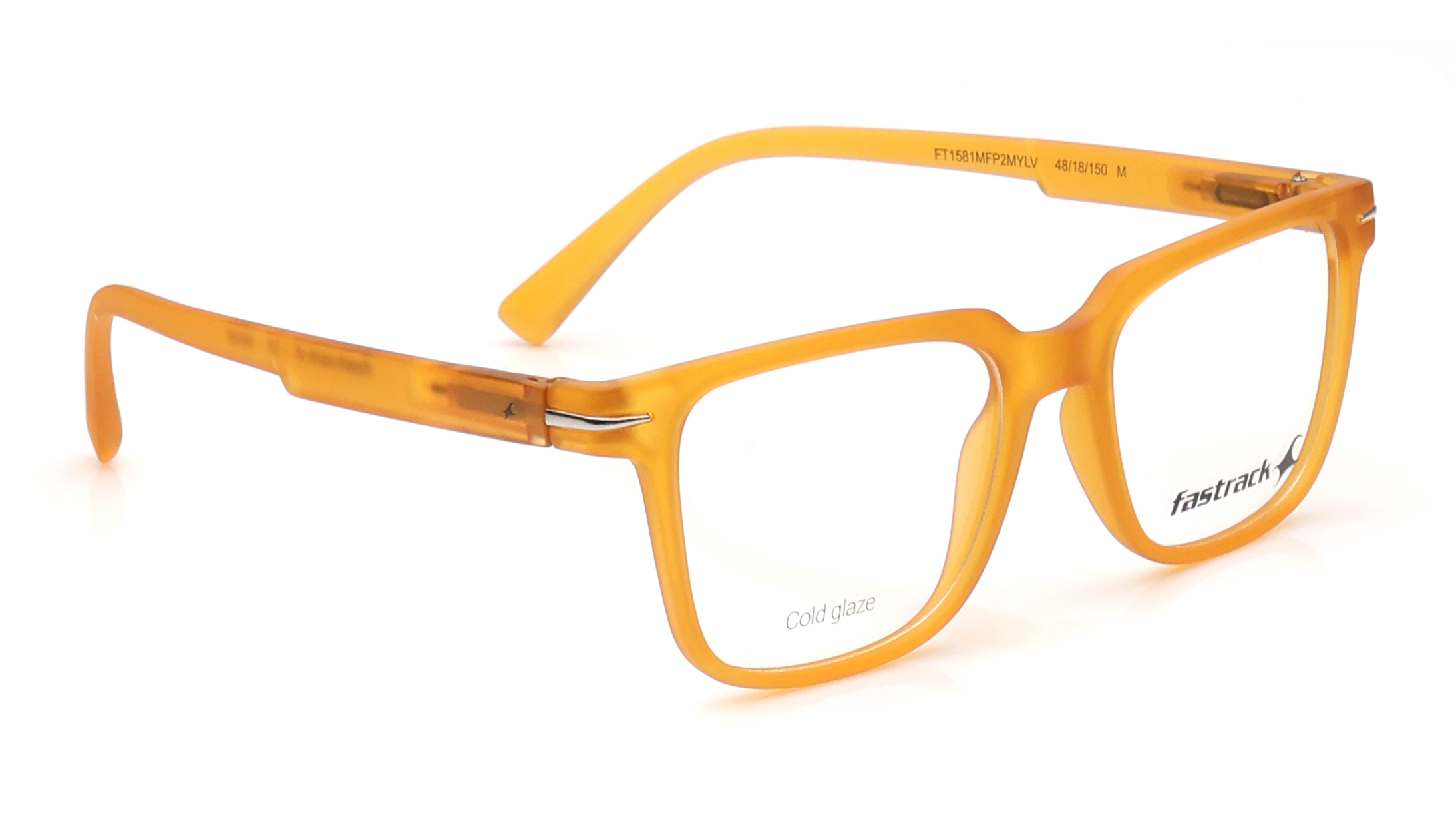Rectangle Yellow Rimmed Eyeglasses for Men