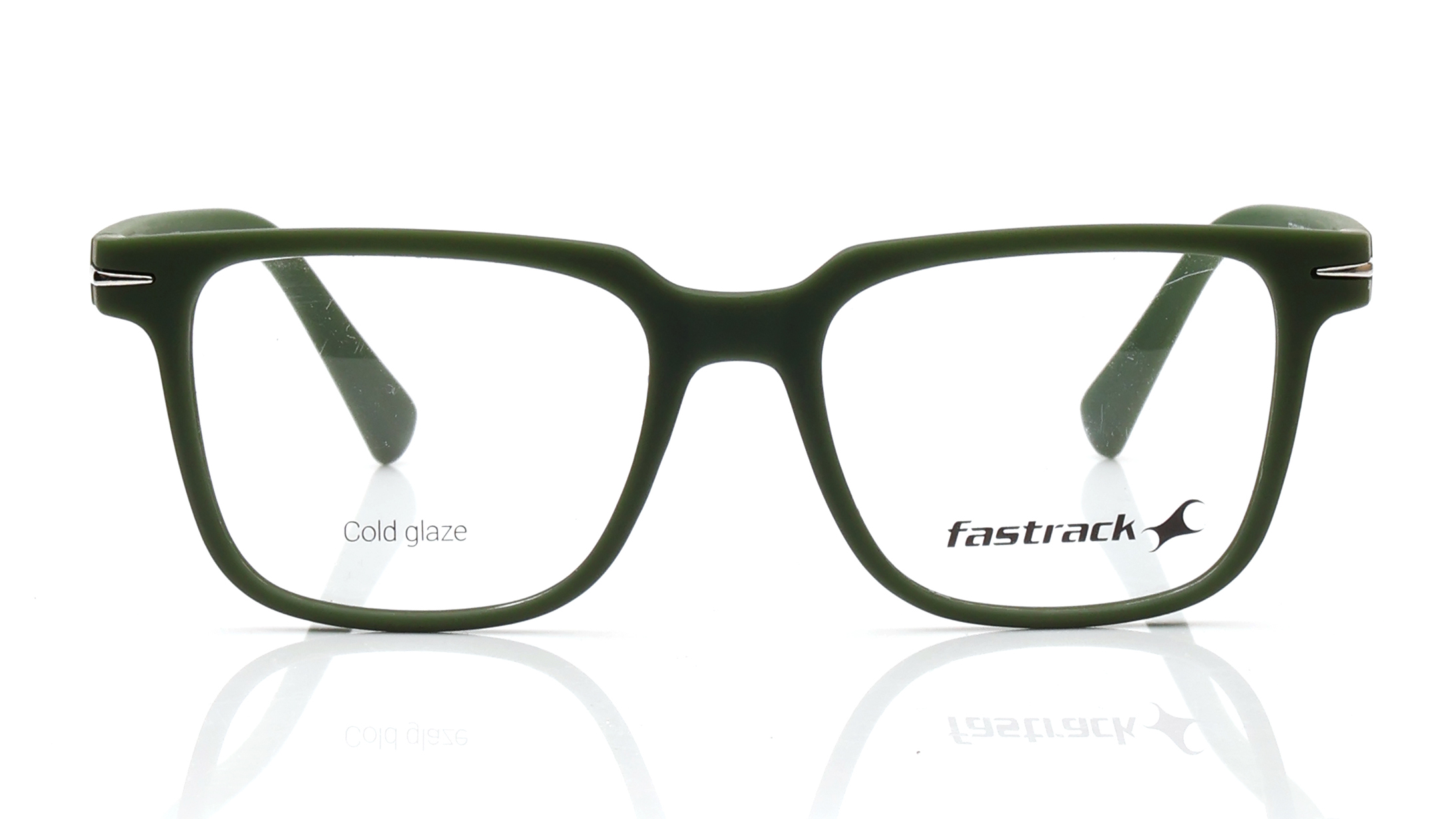 Image 1 of Olive Rectangle Eyeglasses for Men from Fastrack Available at Titan Eye+
