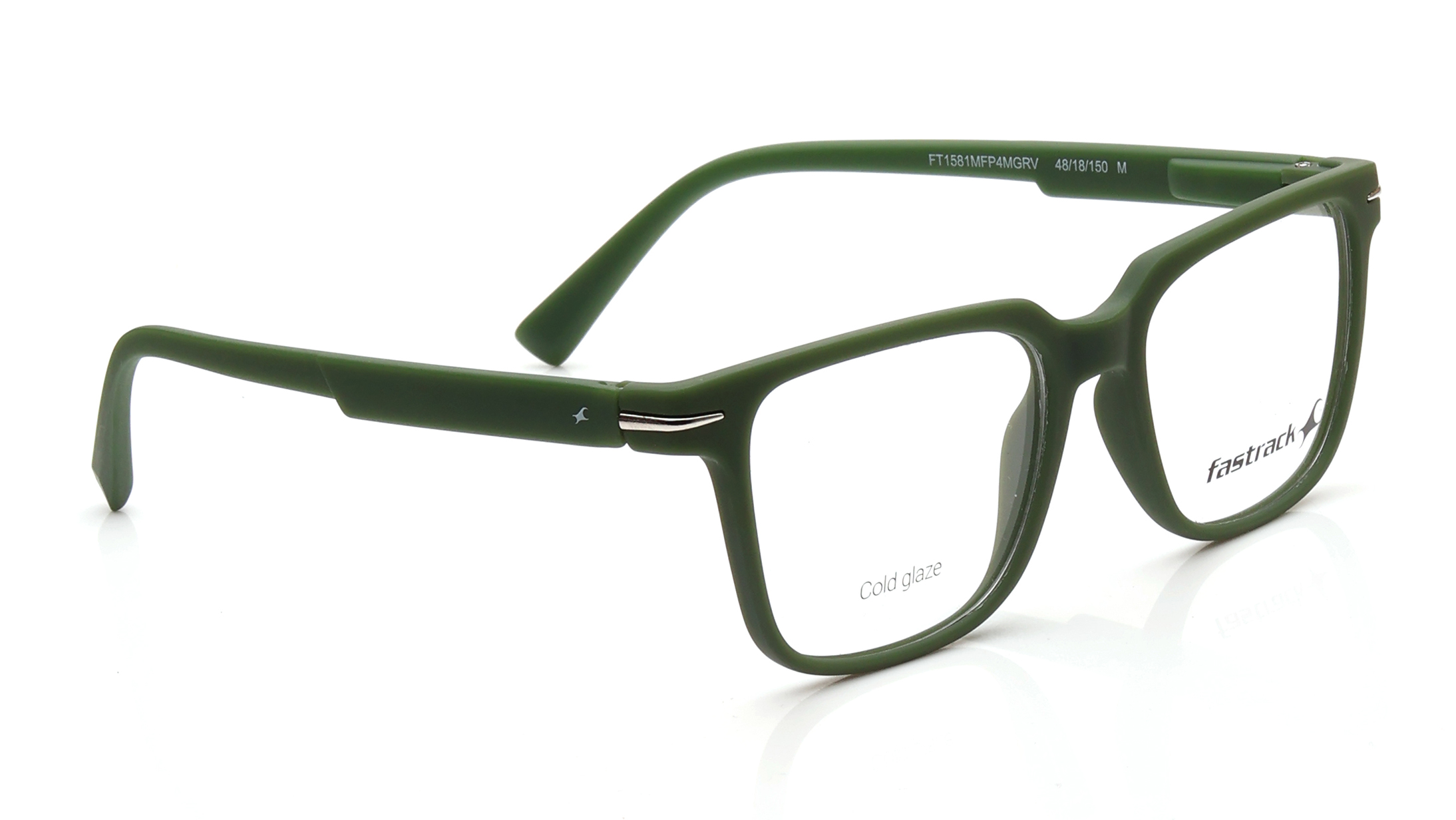 Olive Rectangle Eyeglasses for Men