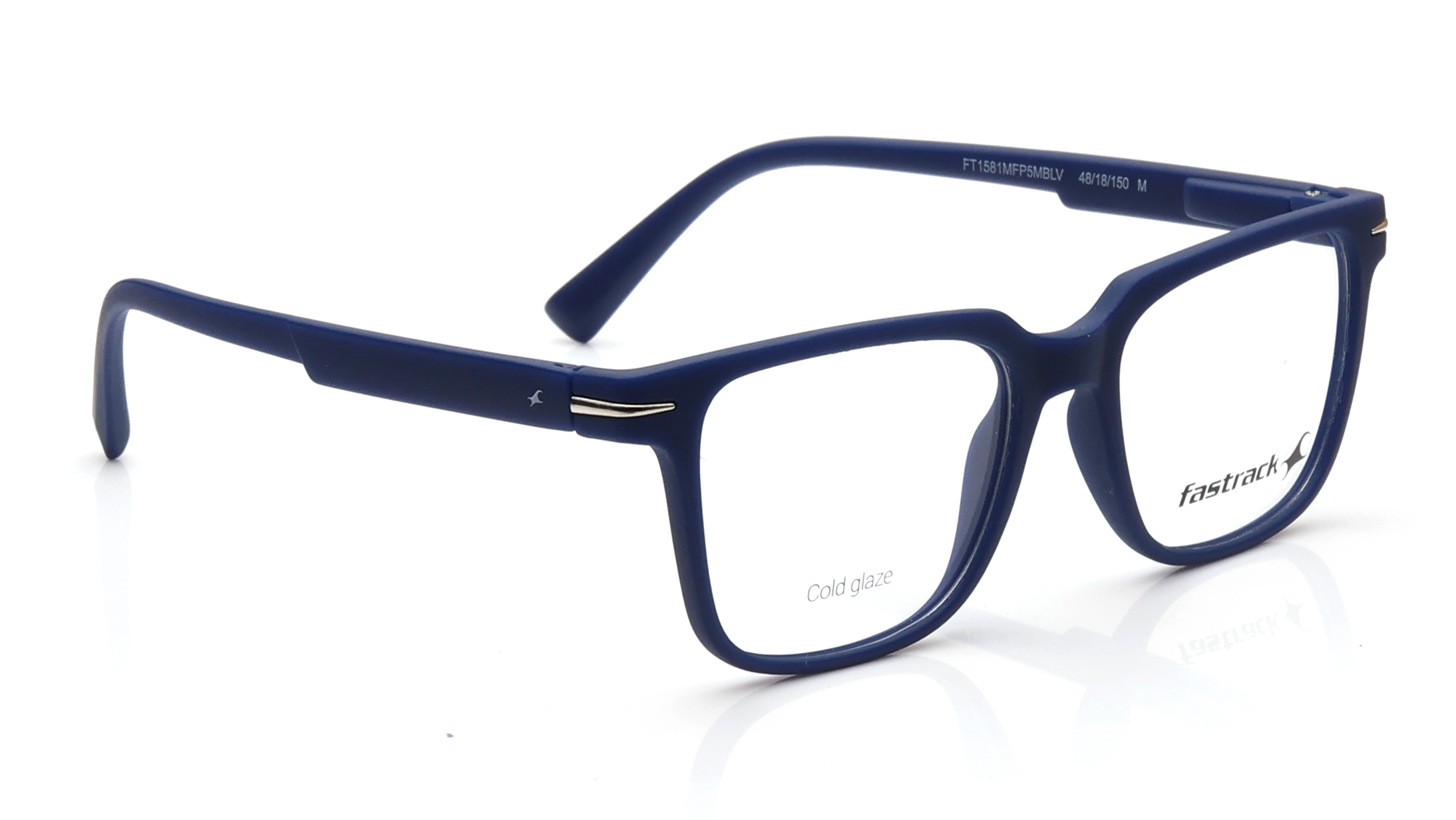 Image 2 of Blue Rectangle Eyeglasses for Men from Fastrack Available at Titan Eye+