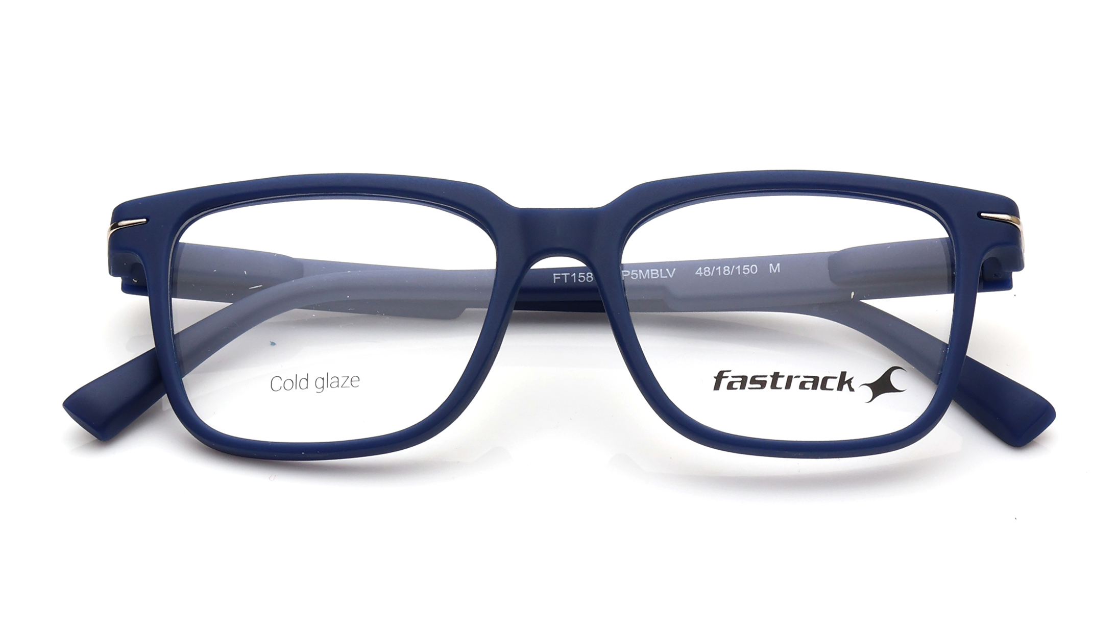 Image 6 of Blue Rectangle Eyeglasses for Men from Fastrack Available at Titan Eye+