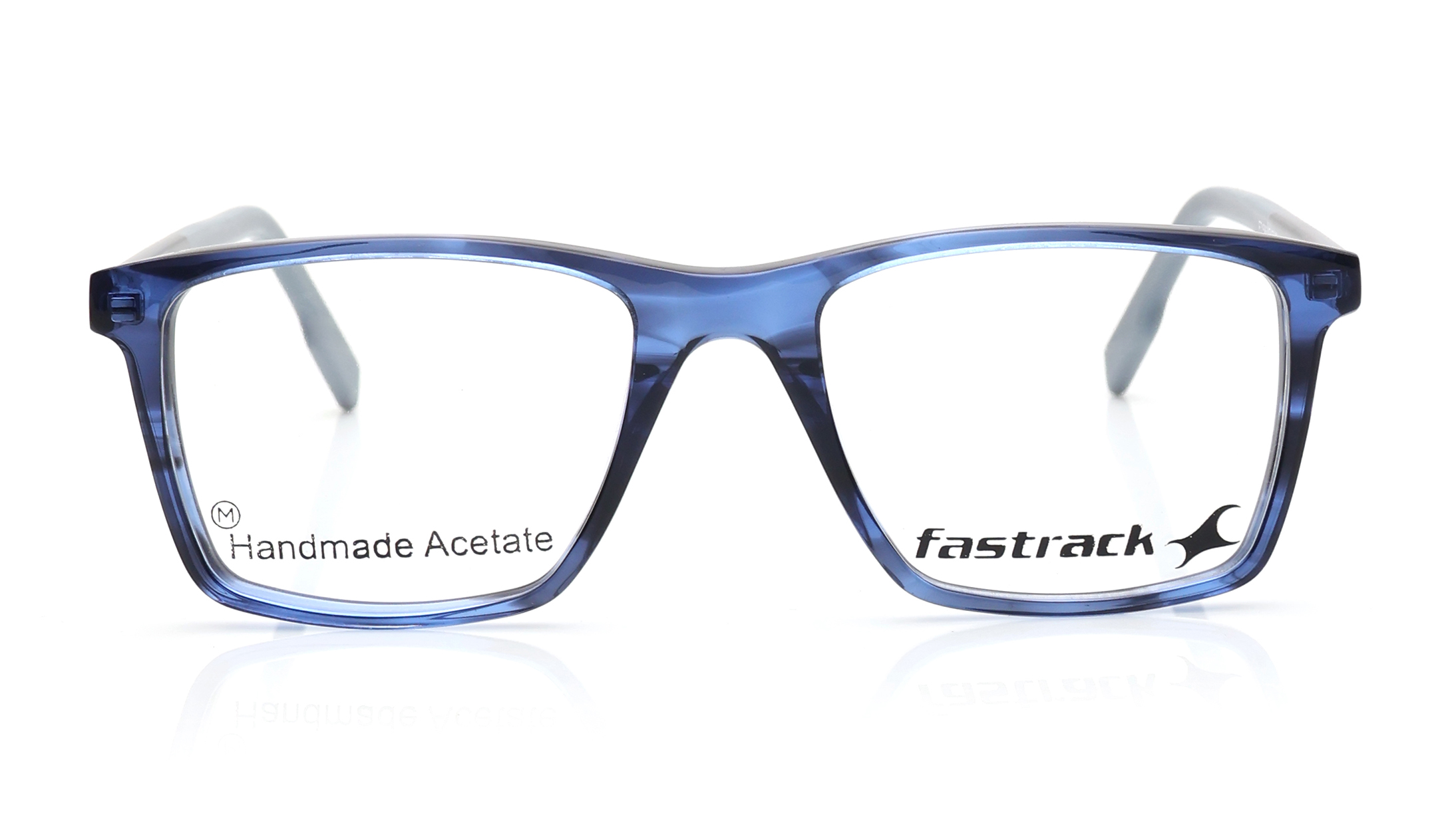 Image 1 of Wayfarer Blue Rimmed Eyeglasses for Men from Fastrack Available at Titan Eye+