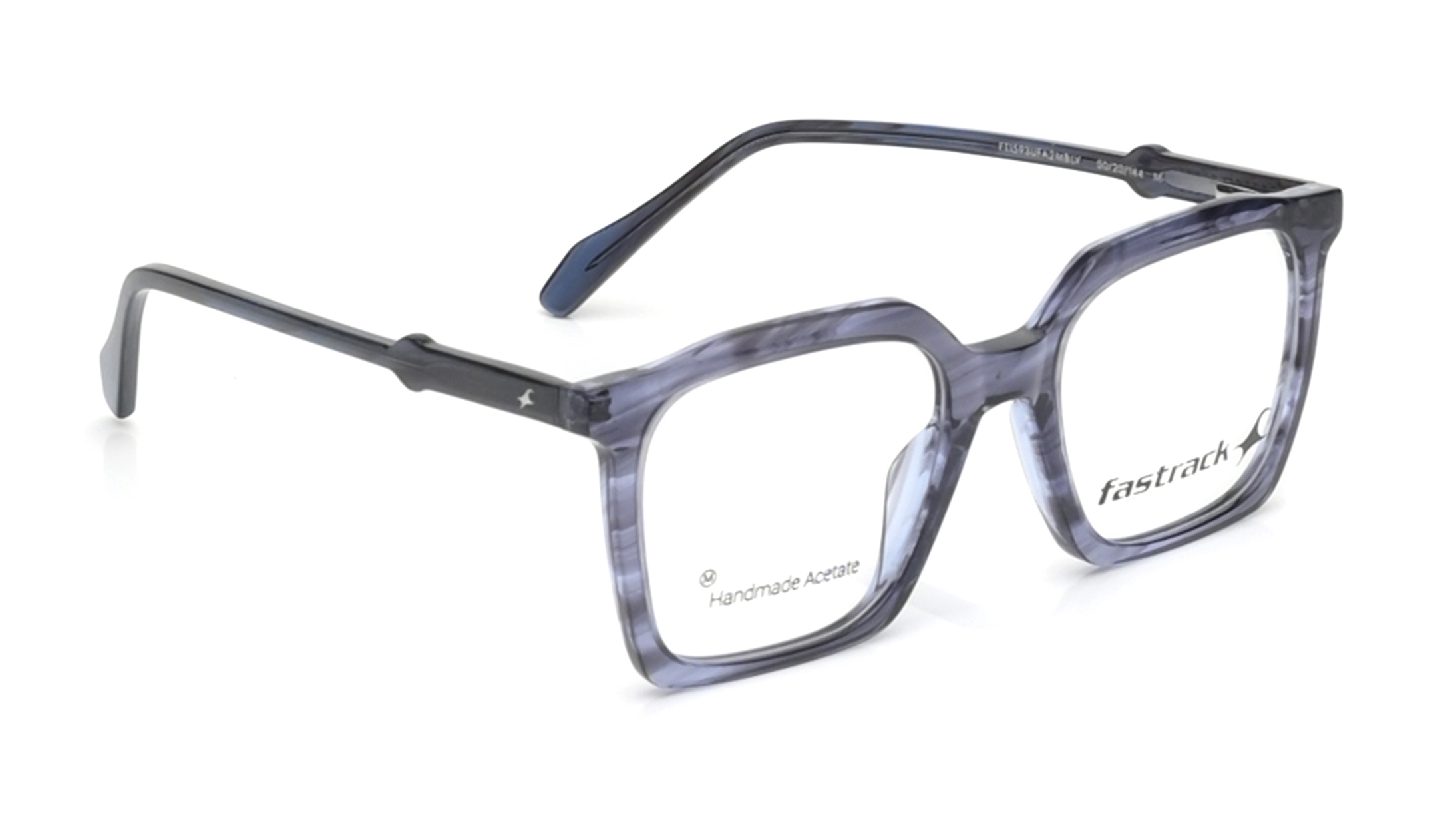 Image 2 of Square Blue Rimmed Eyeglasses for Men and Women from Fastrack Available at Titan Eye+