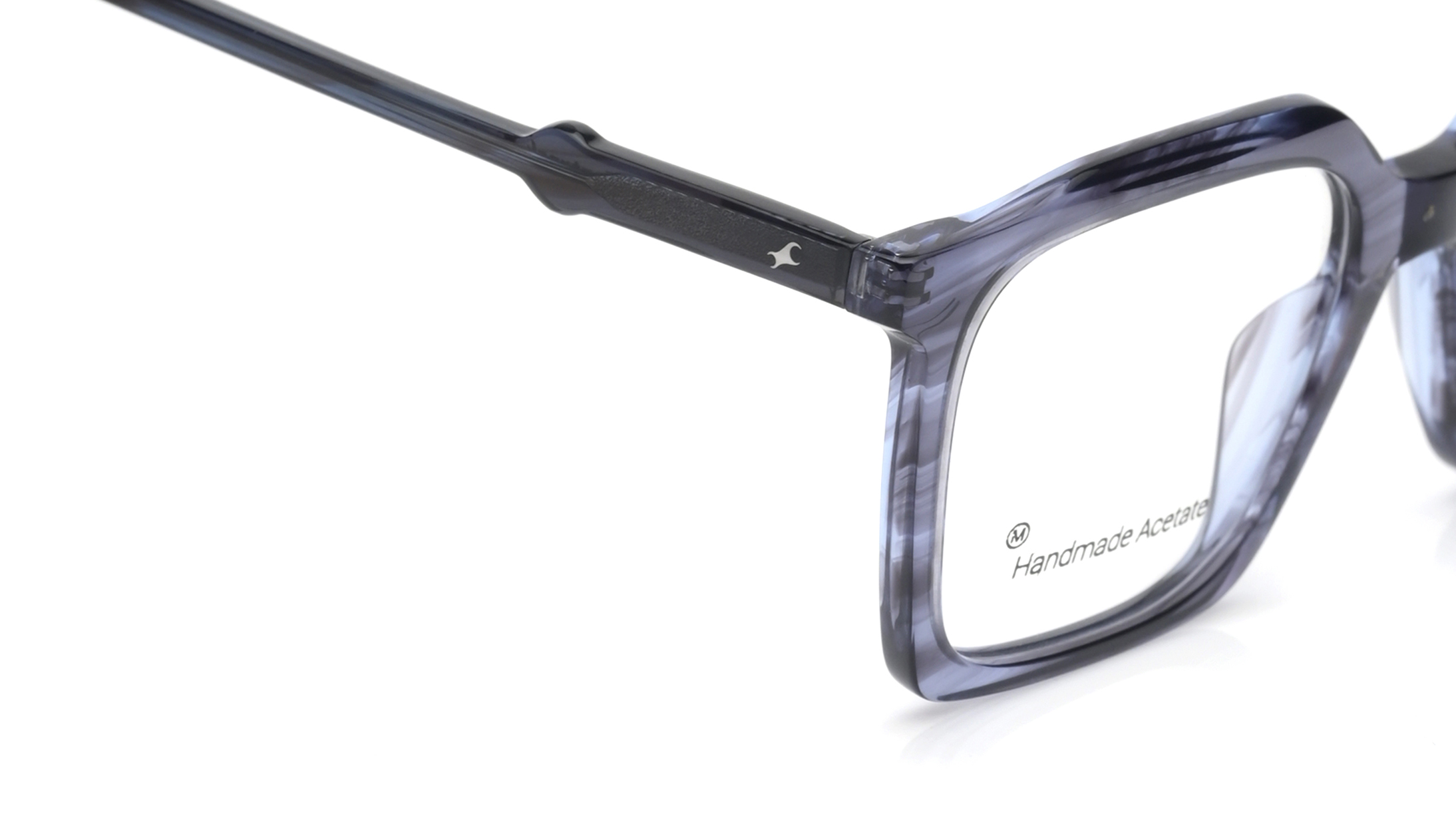 Image 5 of Square Blue Rimmed Eyeglasses for Men and Women from Fastrack Available at Titan Eye+