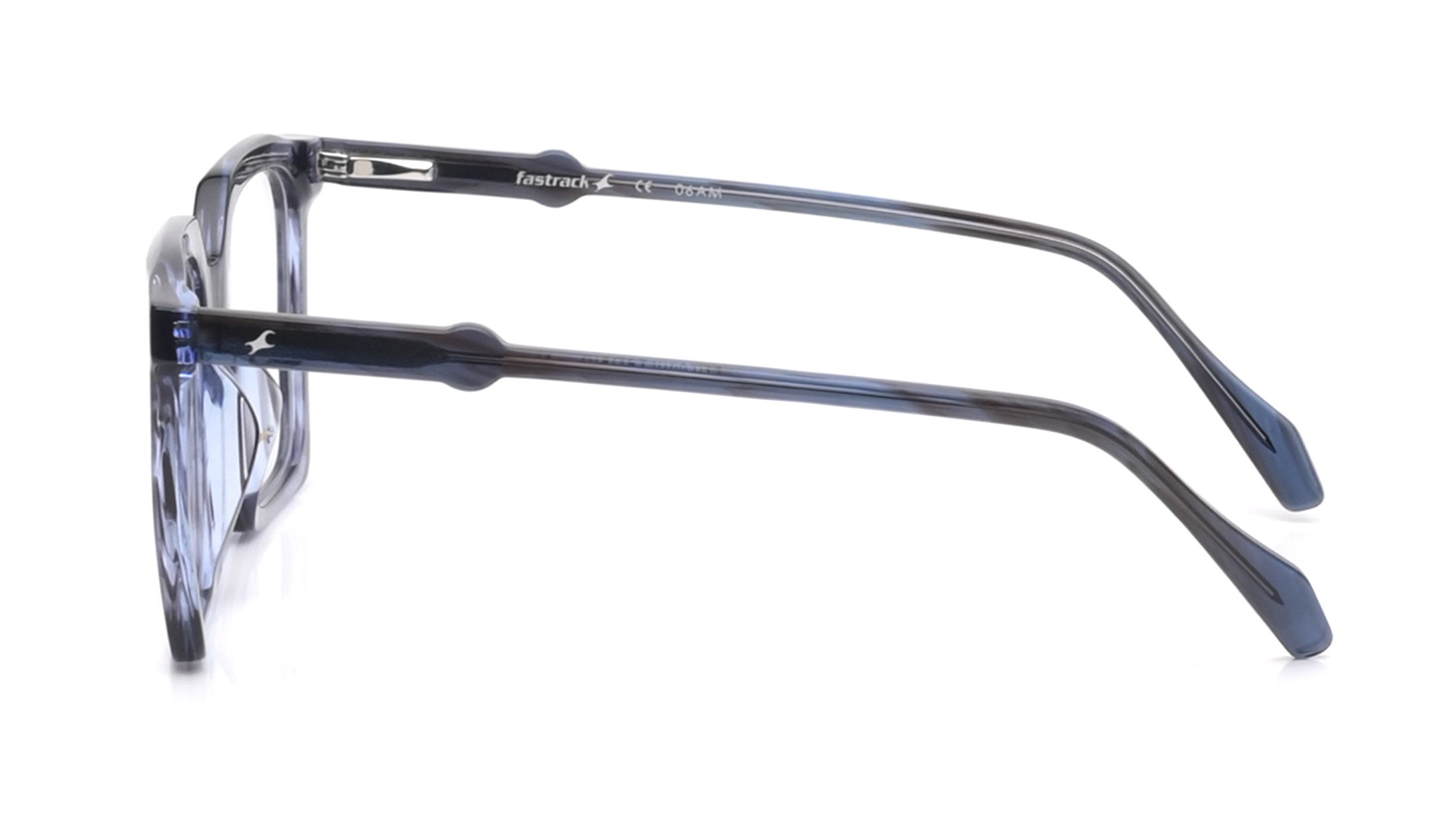 Image 6 of Square Blue Rimmed Eyeglasses for Men and Women from Fastrack Available at Titan Eye+