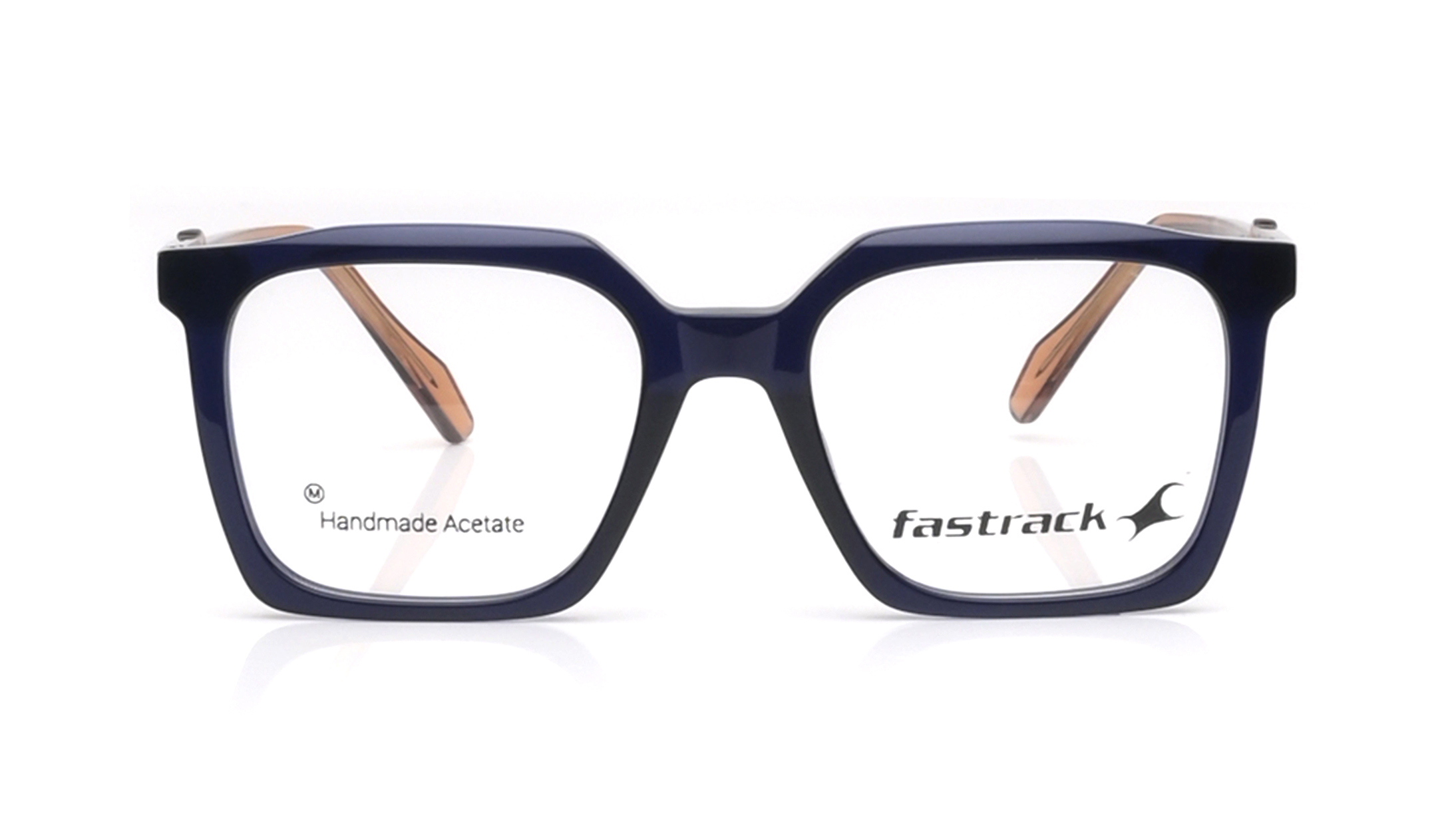 Image 1 of Blue Square Rimmed Eyeglasses for Men and Women from Fastrack Available at Titan Eye+