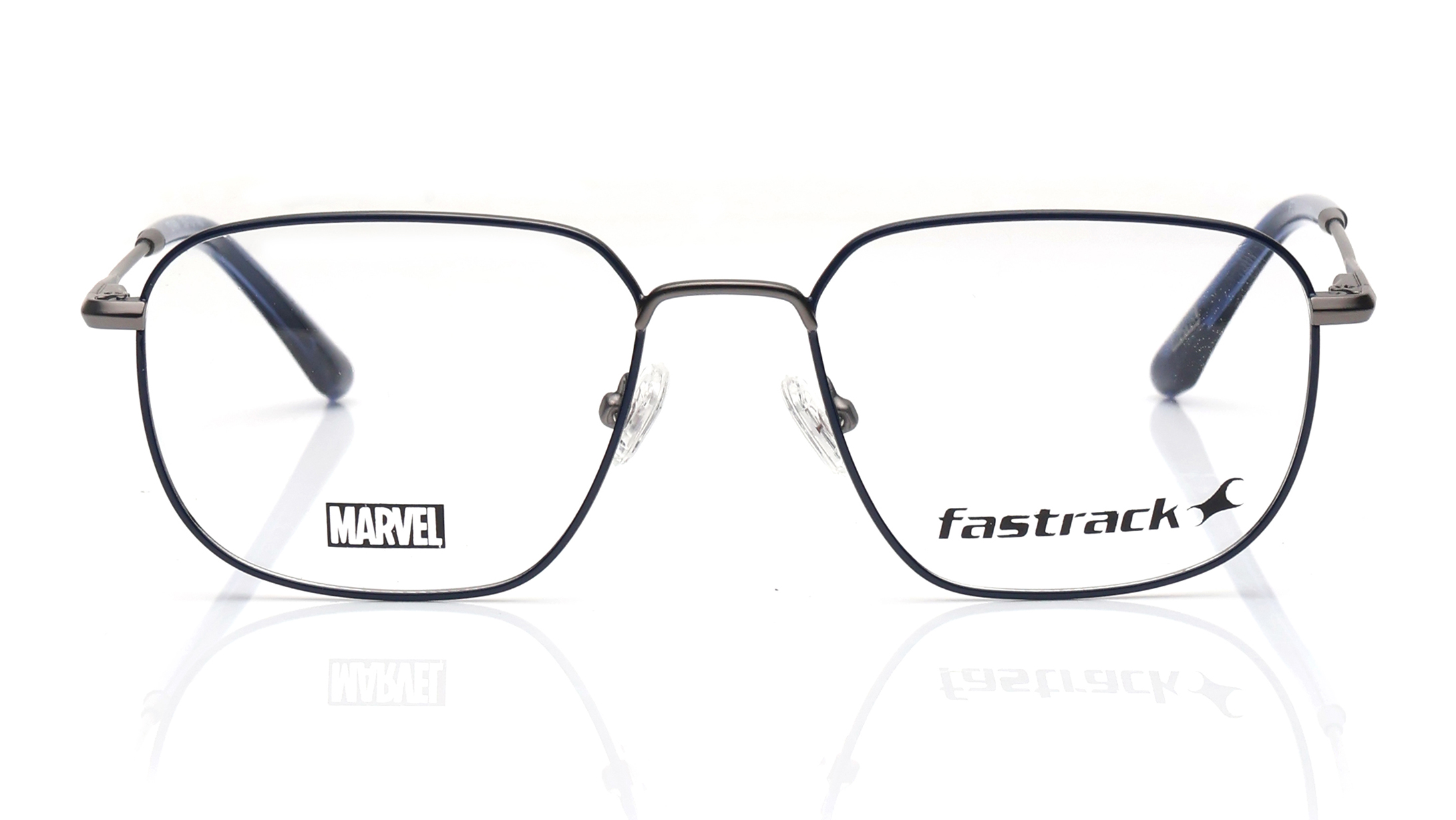 Image 1 of Blue Wayfarer Eyeglasses for Men and Women - Deadpool Collection from Fastrack Available at Titan Eye+
