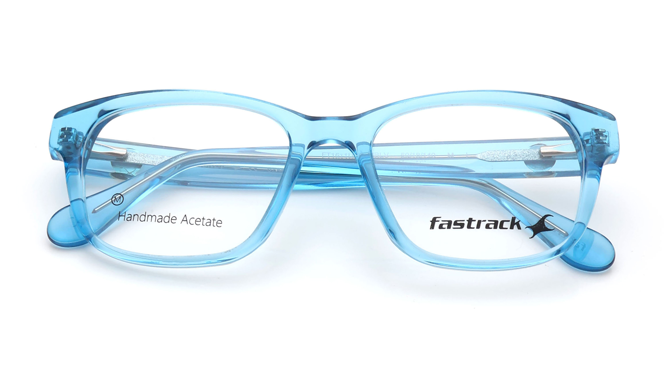 Image 6 of Blue Wayfarer Eyeglasses for Men and Women from Fastrack Available at Titan Eye+
