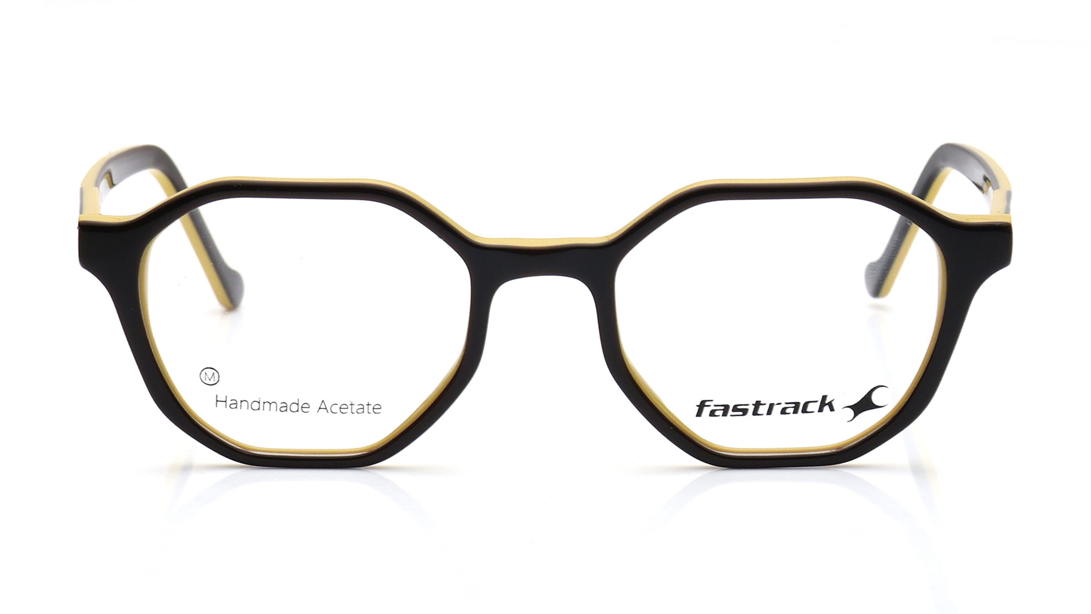 Image 1 of Yellow Geometric Eyeglasses for Men and Women from Fastrack Available at Titan Eye+