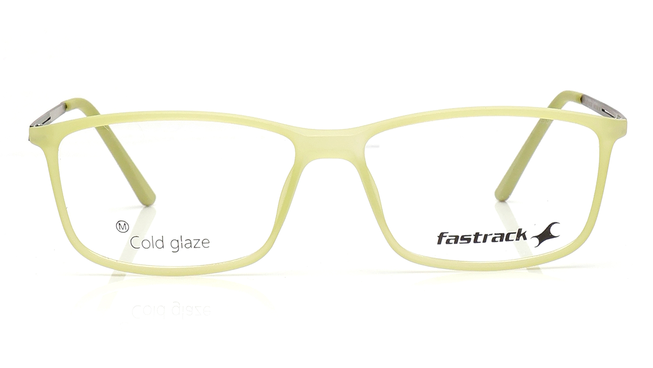 Image 1 of Olive Rectangle Eyeglasses for Men and Women from Fastrack Available at Titan Eye+