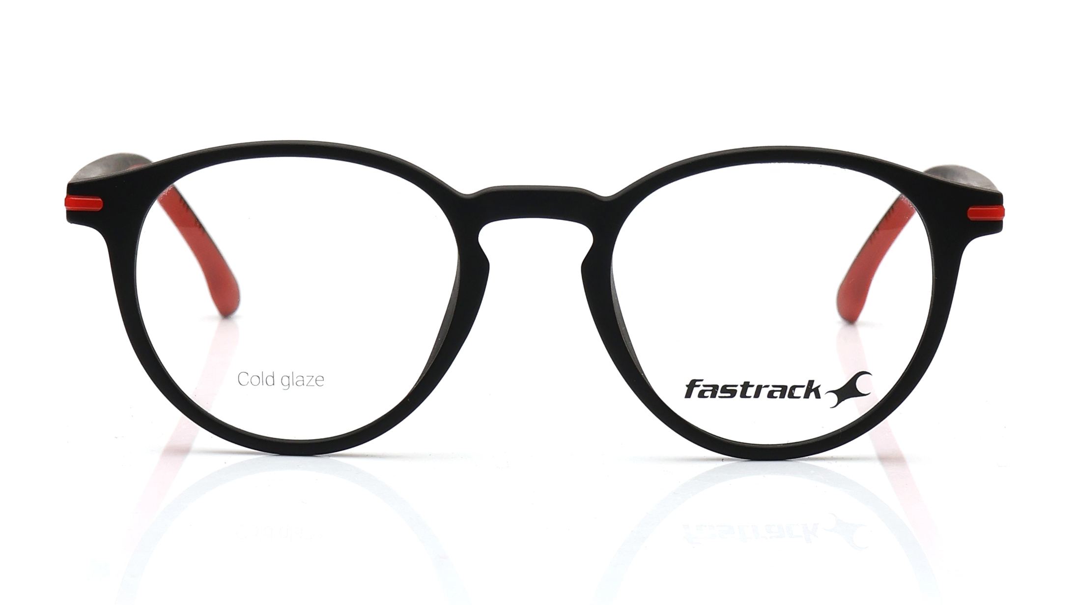 Image 1 of Black Geometric Eyeglasses for Men from Fastrack Available at Titan Eye+