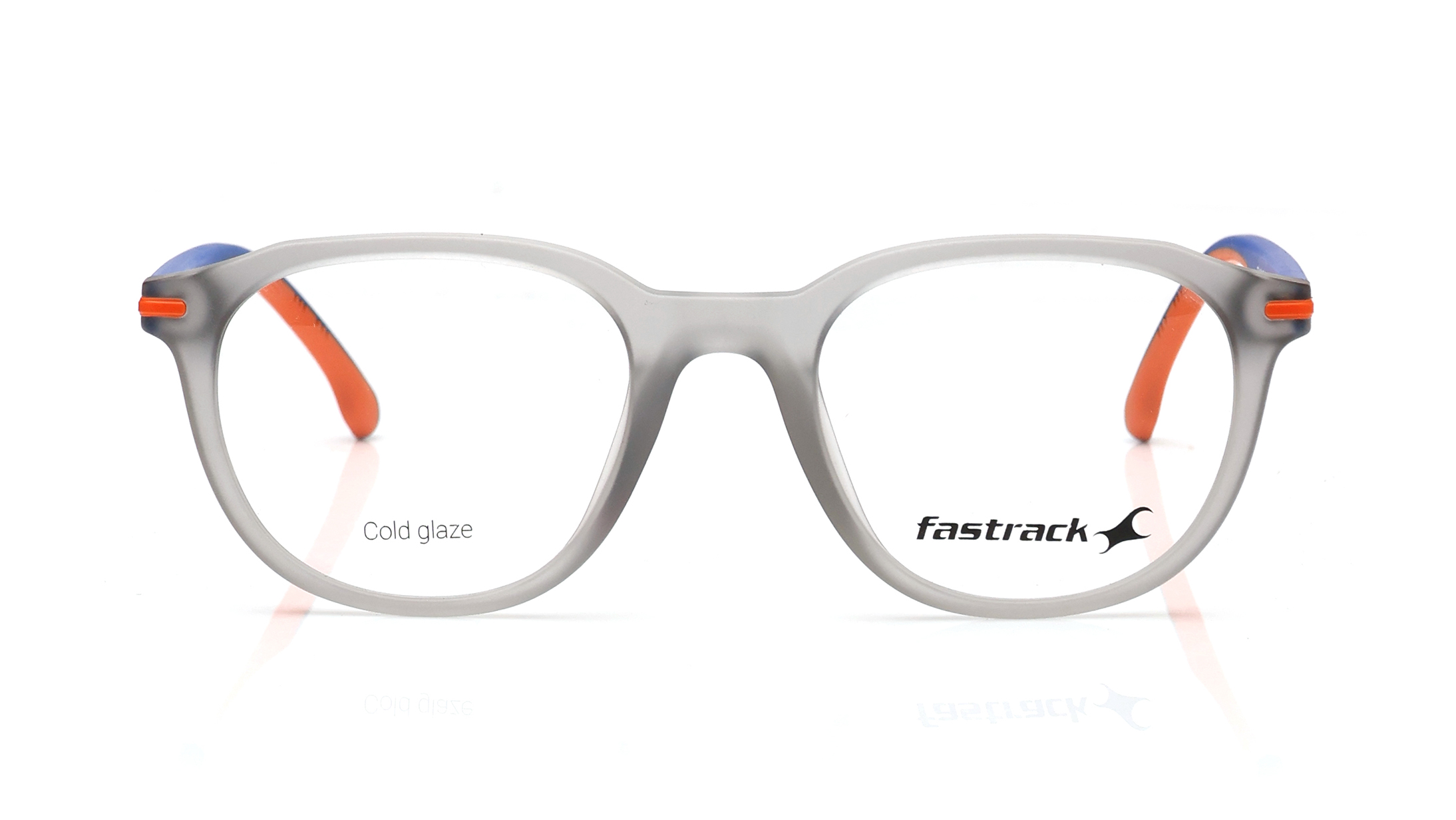 Image 1 of Grey Geometric Eyeglasses for Men from Fastrack Available at Titan Eye+
