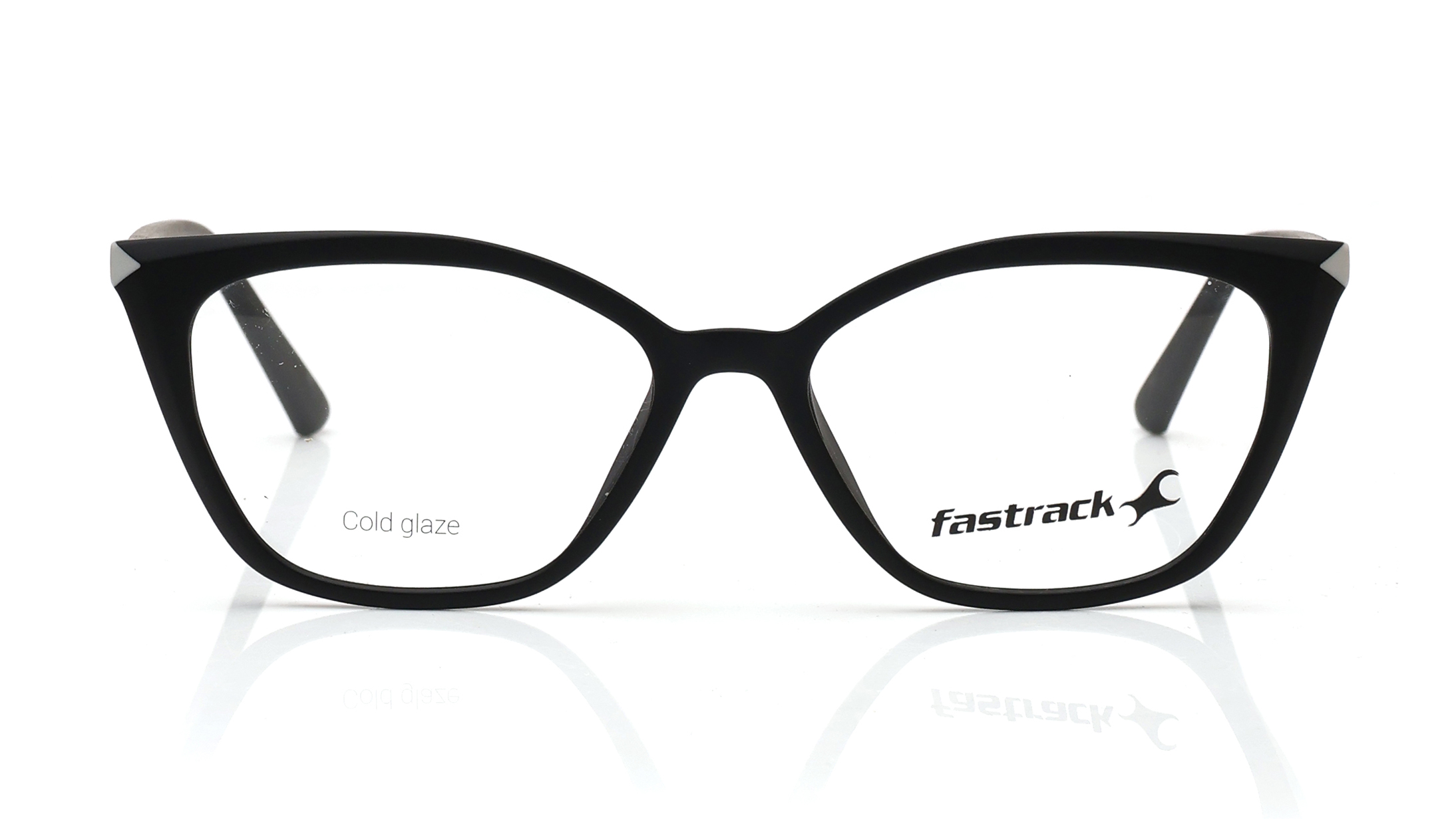 Image 1 of Black CatEye Eyeglasses for Women from Fastrack Available at Titan Eye+