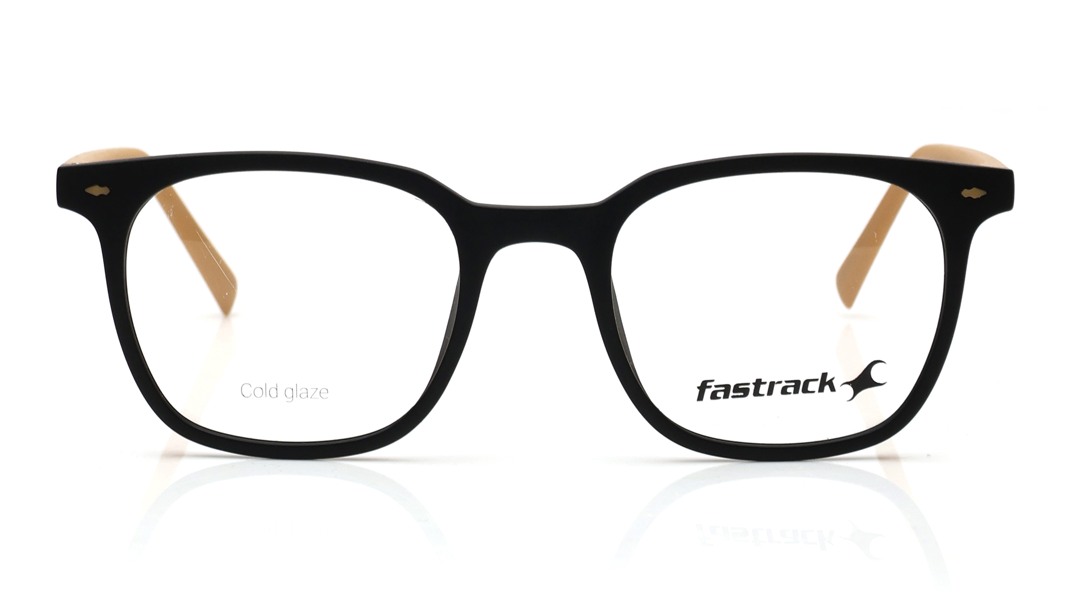 Image 1 of Black Wayfarer Eyeglasses for Men from Fastrack Available at Titan Eye+